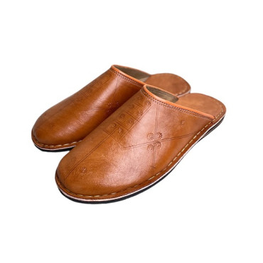Babouches Berbères en Cuir - Artisanat Marocaine Authentique et Chic