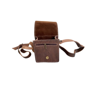 Sac à Bandoulière Compact en Cuir Véritable - Élégance et Praticité
